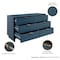 Manhattan Comfort Granville Midnight Blue 5-Drawer Tall Dresser, 3-Drawer Standard Dresser and 6-Drawer Double Dresser GRAN034 - alternate 9